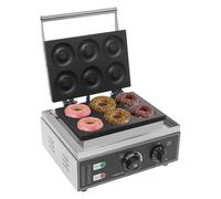 Piastra For Waffle E Ciambelle Professionale Da 1550 W Piastra Elettrica Antiaderente A 6 Fori Adatta For Cucine Professionali E Colazioni In Famiglia