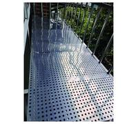Piastra Forata in Acciaio Inox 304 - Griglia Metallica Industriale per la Sicurezza dei Gatti sui balconi, Protezione anticaduta per finestre, zanzariera Decorativa (65x700 cm)