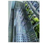 Piastra forata in acciaio inox 304, rete di sicurezza per balcone e giardino, resistente rete di protezione (65 x 120 cm), antiruggine, versatile e facile da installare