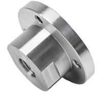 Piastra frontale in acciaio per tornio per legno resistente, 7,6 cm con filettatura da 18 mm per tornitura del legno, adattatore per mandrino in lega di acciaio 45# compatibile con mandrino 3/4 x 16