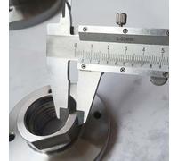 Piastra frontale per tornio in acciaio per tornitori di legno, flangia del mandrino filettata 18TPI per operazioni accurate e stabili del tornio per legno (7,6 cm)