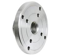 Piastra frontale per tornio, Pannello flangiato for piastra frontale del mandrino del tornio for lavorazione del legno, filettatura M18 x 2,5, 4 pollici