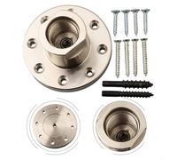 Piastra frontale per tornio per la lavorazione del legno da 7,6 cm con mandrino a vite, piastra di montaggio in acciaio filettato da 1 pollice x 8 TPI per accessori per tornio per legno