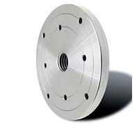 Piastra frontale per tornio per legno da 5,1 cm, 7,6 cm, flangia per mandrino per tornio in legno filettata in acciaio argentato per accessori per utensili da tornitura del legno (dimensioni: 150 mm -