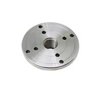 Piastra frontale per tornio, Piastra frontale in acciaio da 4 pollici for tornio for legno con filettature M18x2,5, M33x3,5, 1 pollice x 8 TPI(M33 X 3.5)