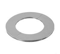 Piastra frontale per tubi in acciaio inossidabile per bollitore a gas, camino, stufa, applicazioni di scarico con nastro di montaggio integrato (80 mm)