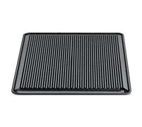 OMPAGRILL - Piastra Di Cottura Rigata Ghisa Vetrificata Per Alimenti Cm 40x43