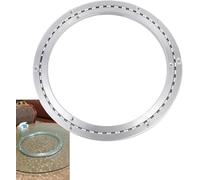 Piastra girevole girevole liscia for impieghi gravosi, base girevole con cuscinetto girevole, cuscinetto da tavolo, base girevole for display TV, grande piastra girevole silenziosa in alluminio a 360°