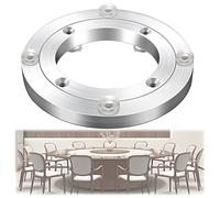 Piastra girevole in lega di alluminio, Giradischi in lega di alluminio con cuscinetti a sfera, base girevole Lazy Susan, diverse dimensioni, argento(45 cm)