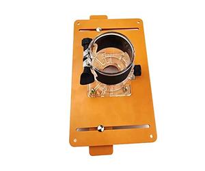 Piastra girevole per lavorazione del legno, per incisione su banco e processo di scanalatura