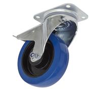 Piastra Girevole Per Ruota Con Blocco Totale Sealey 160Mm SCW3160SPL