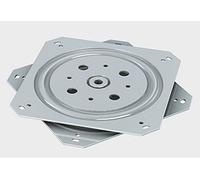 Piastra Girevole Quadra 155x155 mm con Perno Forato Ø9 mm Omge 1022