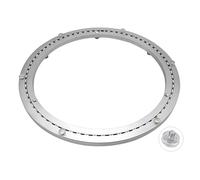 Piastra Girevole Quiet con Cuscinetto 360 Gradi per Tavolo,80cm Grande Piattaforma Girevole Centrotavola Rotante in Alluminio per Pranzo Torte TV Monitor Stand