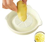 Piastra Grattugia Per Aglio - Ceramica, Strumento Per Tritare Macinazione Efficiente | Grattugia Multiuso Per La Preparazione Degli Alimenti, Per La Lavorazione Del Formaggio, Aglio, Cipolla,