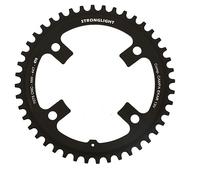 Piastra gravel 4braccia d.123 per campagnolo ekar stronglight ct2 44dts mono ner