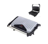 PIASTRA GRIGLIA ELETTRICA BISTECCHIERA TOAST PANINI 2 IN 1 DI ROYALTY LINE 750W