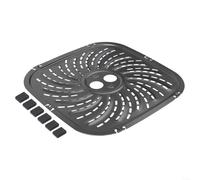 Piastra grill compatibile con PowerXL e Vortex Pro, vassoio antiaderente in acciaio al carbonio 8QT per una cottura semplice e una facile pulizia (24 x 24 cm)