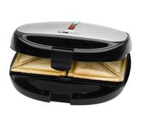 Piastra Grill Elettrica Clatronic ST/WA 3670 Nero 800 W
