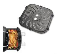 Piastra grill per friggitrice ad aria per PowerXL per Vortex Pro, lunga durata, in acciaio al carbonio con rivestimento antiaderente per una cottura sana e una facile pulizia (22 x 22 cm)