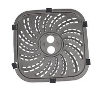 Piastra Grill per Friggitrice, Griglia in Acciaio Inossidabile, Compatibile con 6QT e 8QT, 19,8x19,5 cm - Riscaldamento Uniforme, Facile da Pulire, Ideale per Varie Preparazioni (Medio: