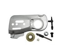Piastra guida catena adatta for motosega 445 450 445E 450E, kit dado tenditore regolatore ingranaggio a vite senza fine pompa olio 544094001