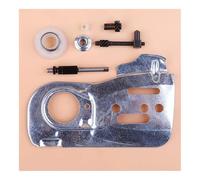 Piastra guida catena adatta for motosega 445 450 445E 450E Kit dado tenditore regolatore ingranaggio a vite senza fine 544094001