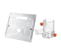 Piastra guida per sega circolare in acrilico, spessore 8 mm, guida trasparente con copertura per la raccolta della polvere, per sega elettrica da 10 cm e 15 a 15 cm, strumento per la lavorazione del