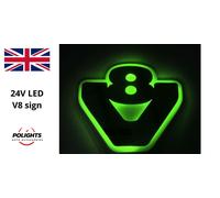 Piastra illuminante luce verde LED 24V argento grigio opaco insegna al neon #...
