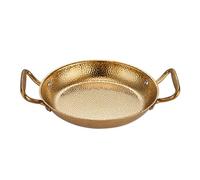 Piastra in acciaio inossidabile Padella wok cinese piccola padella per friggere padella per pasta padella in metallo pentola a doppia orecchio padella con coperchio wok in metallo fondo rotondo