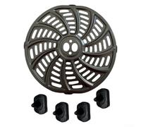 Piastra in acciaio inox per friggitrice ad aria Gourmia 6QT GAF698 GAF686 con manico e paraurti protettivi