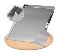 Piastra in acciaio inox Plancha per barbecue a gas e carbone, accessorio per barbecue regalo per uomini