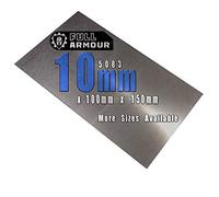 Piastra in alluminio 5083 spessore 10 mm 150 mm x 100 mm (15cm x 10cm)