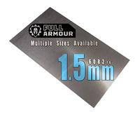 Piastra in alluminio da 1,5 mm - Grado 6082 T6… 150 mm x 250 mm (15cm x 25cm)