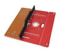 Piastra in alluminio per fresatrice elettrica RT0700C con set di guide per mitra calibro, fresatura del legno, banco da lavoro per tavolo (A)