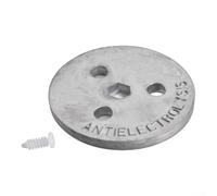 Piastra in anodo di zinco per cestino skimmer per piscina, controllo galvanico, accessorio per sistema di sale, grigio, 75 mm (1 pezzo)