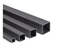 Piastra in Fibra di Carbonio 1Pcs Rectangle Carbon Fiber Square Tube Twill Matte High Strength Pipe Length 1000mm OD 10mm 15mm 20mm 22mm 25mm 30mm(40x40x37x1000 Matte)
