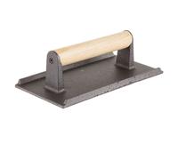 Piastra in ghisa cm 21x10 pressa carne per cottura su brace - RagStore