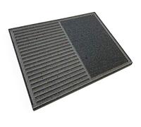 PIASTRA IN PIETRA LAVICA Ollare - Refrattaria dell’Etna per Forno Elettrico & Gas, Barbecue, Bistecchiera per Pizza e Carne - Misure a Scelta (50x40)