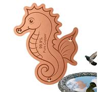 Piastra in rame per vaschetta per uccelli, per la pulizia 'acqua decorativa per tutte le stagioni, sicura per uccelli, per esterni, giardino, cortile, amanti della natura, mamma e giardiniere