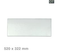 Piastra In Vetro 520x322mm Trasparente per Electrolux 242629408/4, Ricambio
