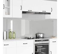 Piastra in vetro temperato da cucina, 2 pezzi, trasparente, 90 x 60 cm, moderna parete posteriore da cucina come paraspruzzi, parete posteriore in vetro resistente al calore per una facile pulizia ed