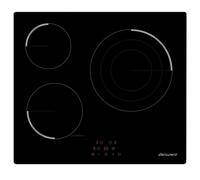 Piastra in vetroceramica Benavent VBBR360 3 zone 60 cm Nera