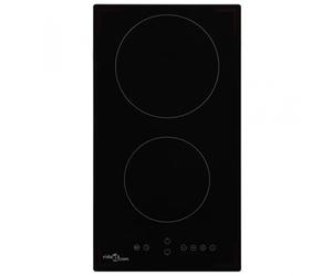 Piastra in vetroceramica VidaXL 2 zone 30 cm Nera