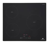 Piastra Induzione 3 Fuochi CONTINENTAL EDISON 6200W - 3 Timer - 3 Booster - Nera