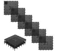 piastra inferiore per in pvc, 10 , nero