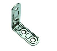 PIASTRA INOX ANGOLARE 4 FORI ART.164IN MM.50X50 CONF.20 PEZZI