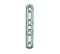 PIASTRA INOX DIRITTA 4 FORI ART.163IN MM.60 CONF.20 PEZZI