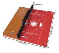 Piastra Inserto Tavolo Router con Scala Trasparente per Tagli Precisi Lavorazion