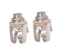 Piastra Jack Di Uscita Stereo Da 2 Pezzi In Ottone Da 1/4 "per Pickup Attivo Per