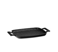 Piastra kela per grill a induzione 29 x 23 cm STELLA NOVA, tappetino per grill con sistema di controllo dell'olio, in alluminio fuso rivestito per il fornello, resistente al calore fino a 260°C